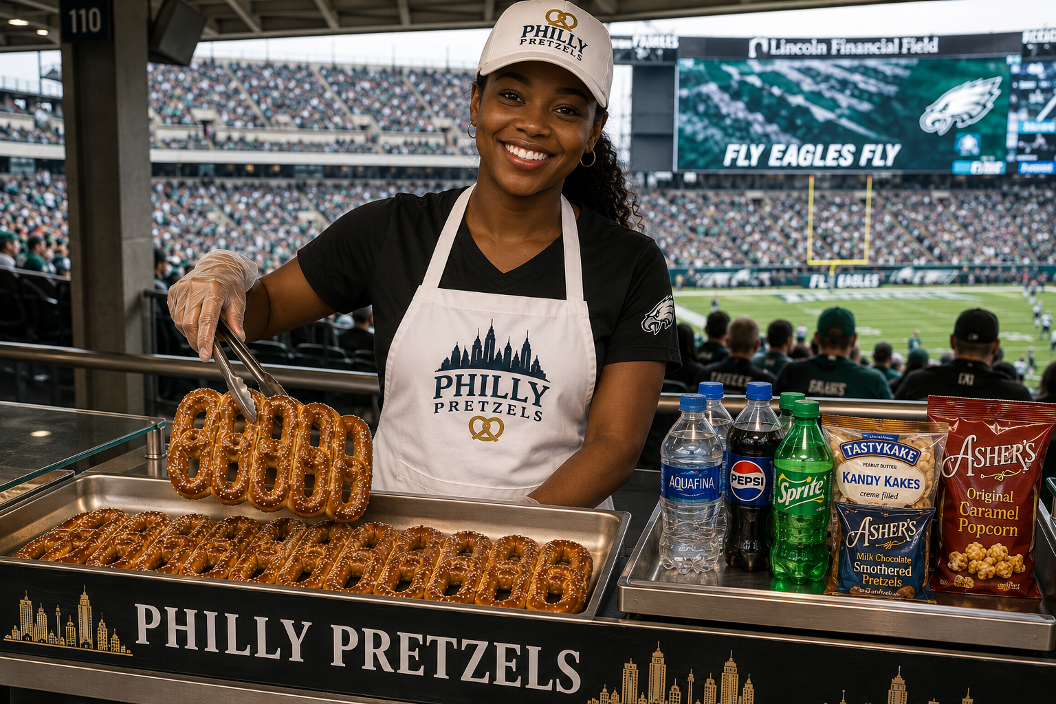 Original photography of authentic Federal style Philadelphia pretzels